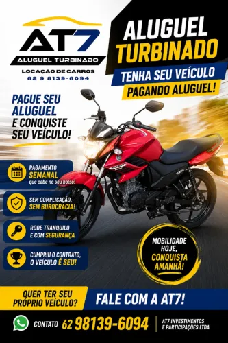 Aluguel Turbinado - Tenha sua própria moto pagando aluguel!