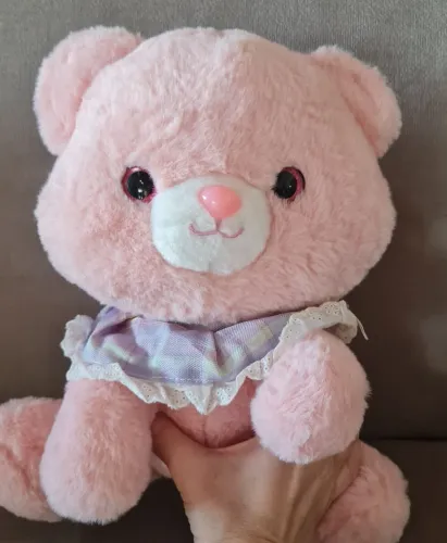 Pelucias 30 cm lhama e urso rosa