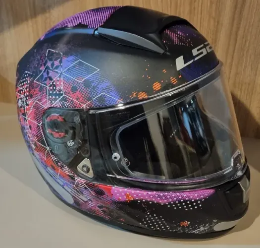 Capacete LS2 Tri Composto HPC Vector Feminino Numero 56 - Estado de Zero