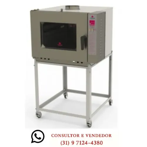 Forno Turbo 5 Esteiras a Gás Progas Novo