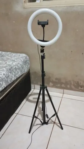 Ring light com tripé