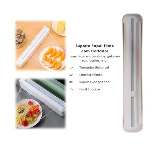Dispense Suporte Cortador Para Papel Filme Suspenso Móvel Cozinha Embalar
