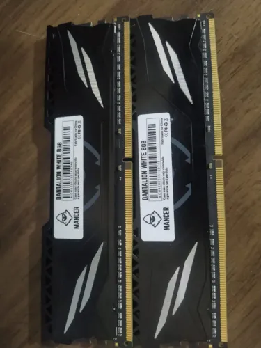 Memória Ram 16GB 2X8GB DDR4 2666MHZ Dantalion White