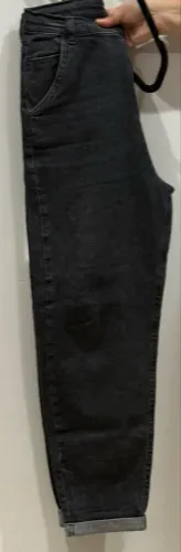 CALÇA JEANS PRETA INFANTO JUVENIL HERING KIDS TAMANHO 16 - COM ELASTANO