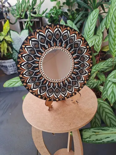 Mandala 25cm com Suporte
