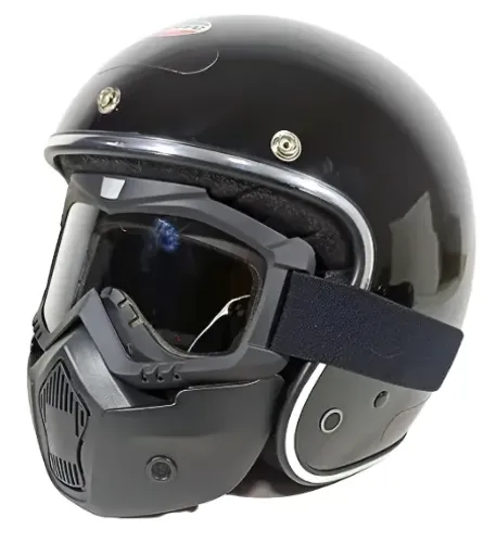Capacete Bieffe B-45 Classic 3 Em 1 Preto Brilho (Usado)