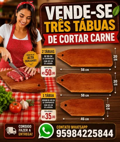 Tábuas de corta carne