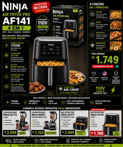 Ninja Air Fryer Pro 4 em 1