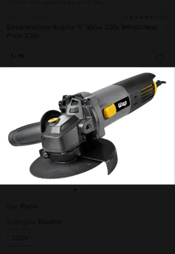Esmerilhadeira Angular 5'' 950w 110w Wfes01 Wap