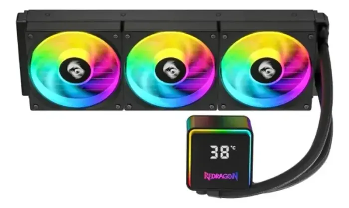 Water Cooler 360mm Redragon CCW-3017, Preto, ARGB, Intel LGA1851, AMD AM5