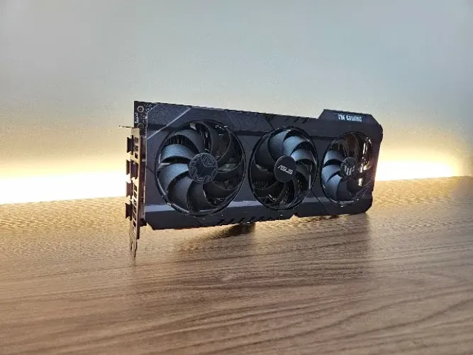 Placa de vídeo RTX 3060 Ti ASUS TUF 8GB c/ LED RGB - Usada em Perfeito Estado!