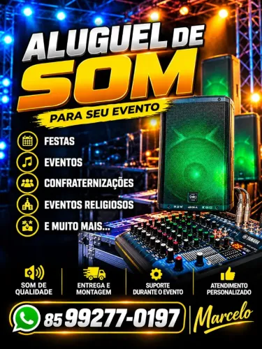 Seu evento com som de qualidade