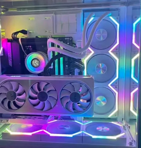 Kit 6x fan Galaxy XH Jungle Leopard (REVERSE) Acompanha controladora Lian li