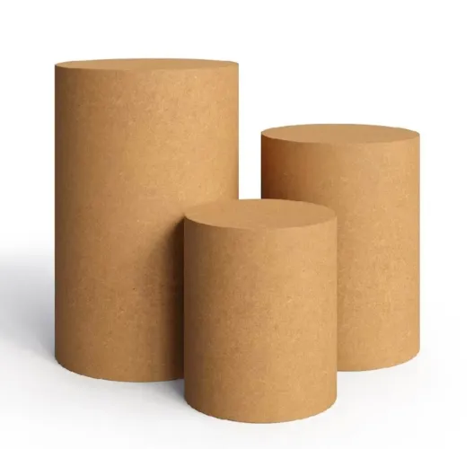 Kit Painel + trio de mesa cilindro MDF