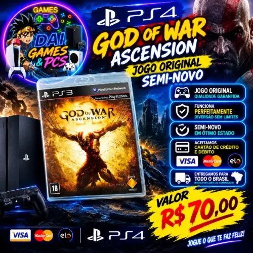 Game Ps3 God of War Ascension original