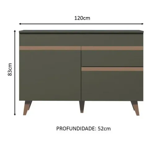 Balcão Modulado Preto Madesa novo lacrado