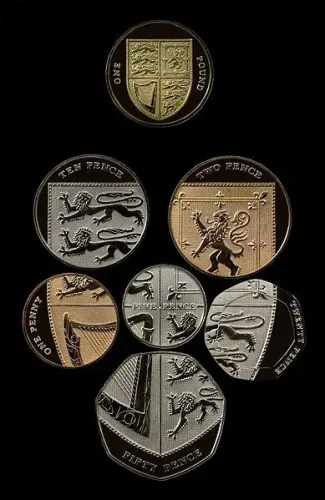 Moedas Inglesas para coleção e presente