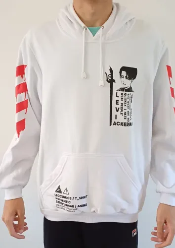 Moletom anime Leocomics Branco