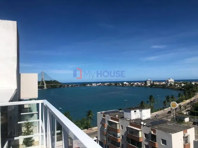 Apartamento à venda: 2/4, sendo uma suíte vista mar, em prédio com infraestrutura de lazer