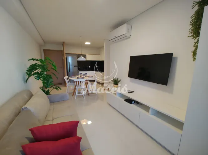 Quarto e sala próximo à orla da Jatiúca com tudo o que Maceió oferece à seus pés