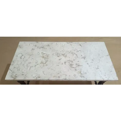 Tampo para mesa de mármore SEM A BASE. 100 cm x 50 cm x 2 cm.