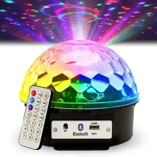 Globo Mágico Led De Cristal Bluetooth 9 Cores Lk-306