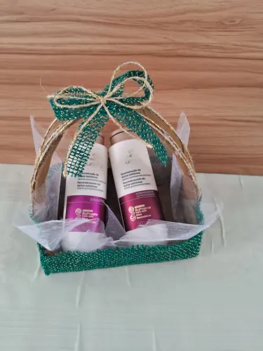 Shampoo e condicionador Natura lumina reconstrução de danos extremos