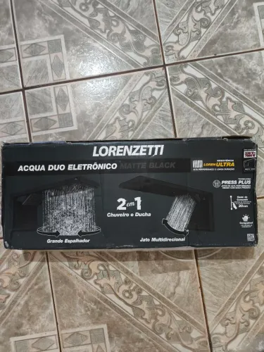 Chuveiro Lorenzetti Acqua duo preto 7800kw 220V