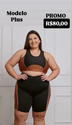 Roupa fitness plus
