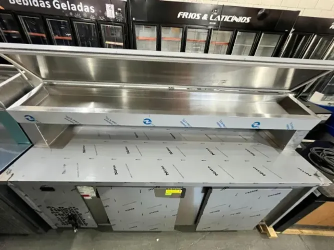 Condimentadora 2M Inox Refrigerada C/ Tampa (Anselmo)