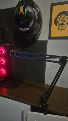Microfone Condensador Cardioid Com Braço Articulado Rbg 