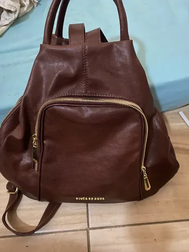 Bolsa / Mochila Couro - NOVA