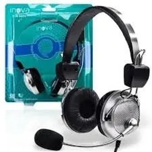 Fone Headset Gamer com Microfone e Controle De Volume P2 INOVA