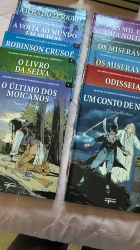 Kit 10 livros clássicos quadrinhos