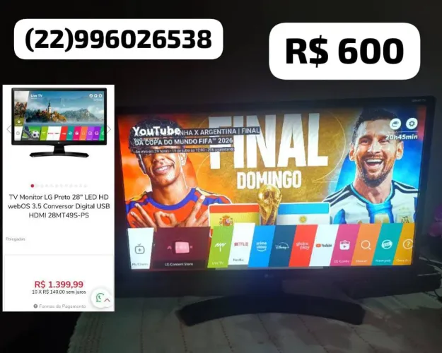 Smart Tv LG 28 Polegadas 