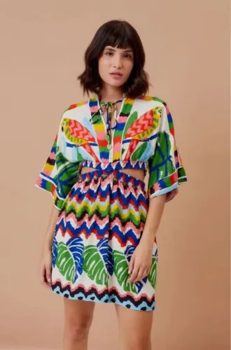 vestido farm viscolinho tamanho p