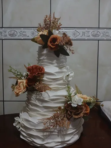 Bolo fake de casamento