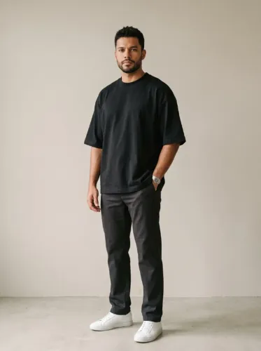 Camiseta Masculina Básica Oversized Syma