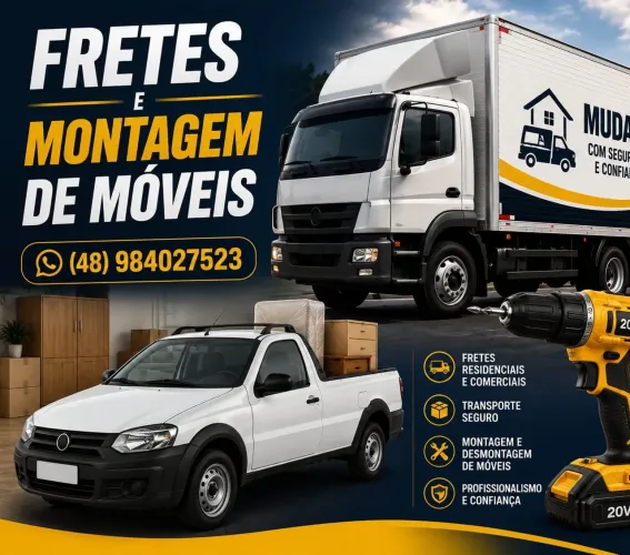 Fretes e montagem de móveis 