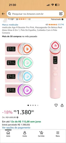 Massageador facial medicube