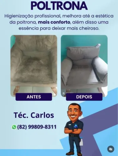 Lavagem de estofados ! Higienização profunda renovação e bem estar! Só agendar *11