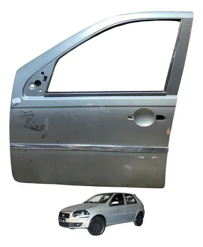 Porta Dianteira Esquerda Fiat Palio Elx 1.4 2008 A 2014 Dianteira Esquerda Cinza-escuro