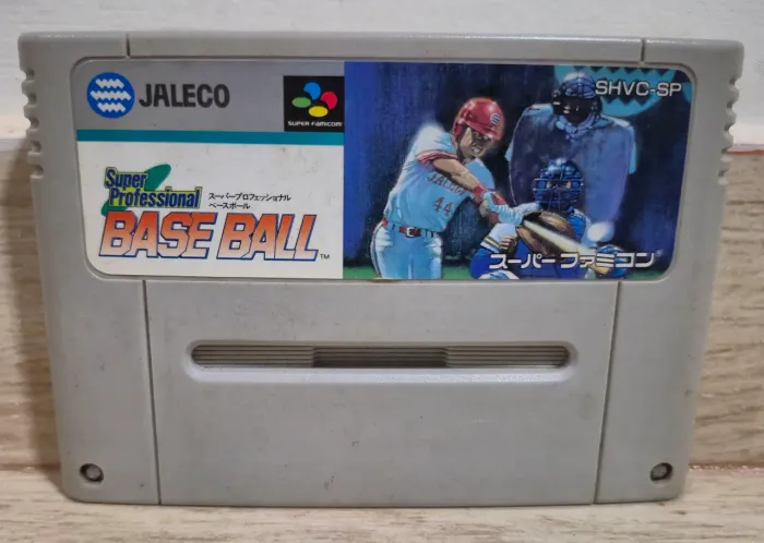 Super Professional Baseball para o console Super Famicom. Japonês