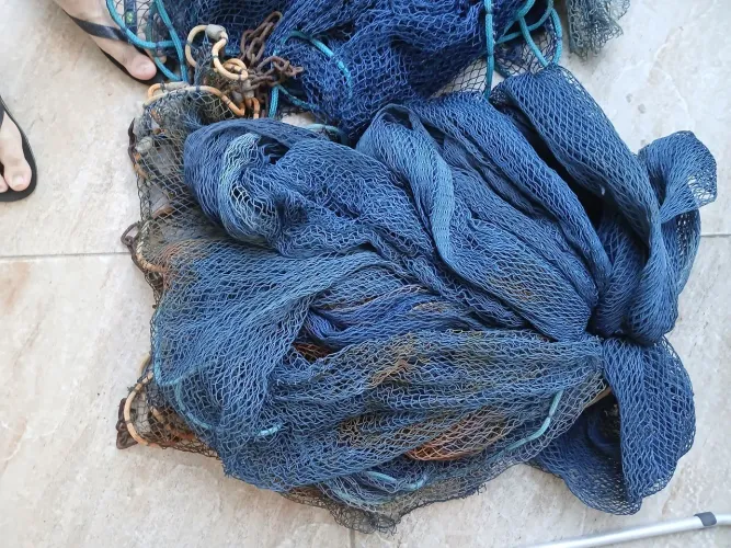 Rede de pesca Camarão pronta pra uso