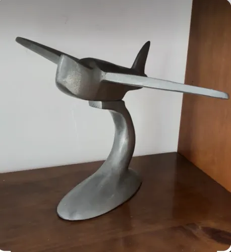 Avião de Metal decorativo vintage