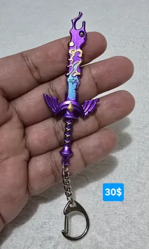 Chaveiro espada do Link The Legend of Zelda em metal