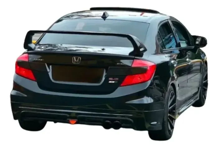Aerofólio Civic G9 2012 A 2016 Mugen Black Piano