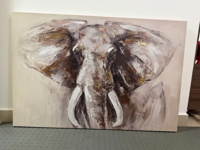Quadro Elefante canva 120 x 80 cm