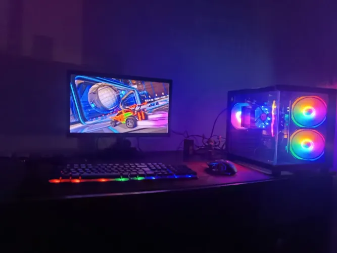 Pc computador Gamer Completo com Ryzen 5 5600Gt + Monitor 75hz LG em HD