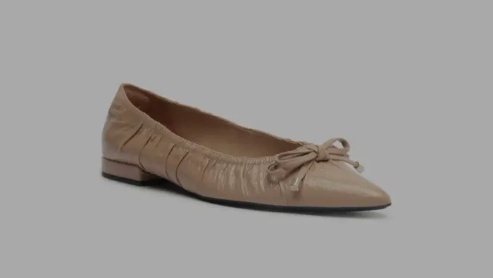 Sapatilha AREZZO Franzida Bege 36